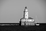 Chicago Lighthouse, Chicago, IL, Black and White