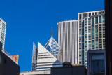 Shapes of buildings, Chicago, St. Patrick's Day, 2015