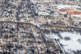 Winter, Chicago from the sky