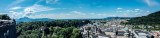 Panorama, View of Salzburg, from Salzburg castle, Austria