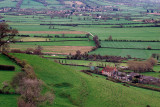 From the top of Glastonbury Tor, Glastonbury, Somerset