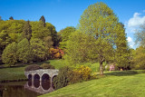 Turf bridge and tree, Stourhead
