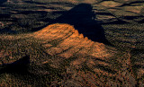 Aerial view of the Cockscomb, Sedona, AZ