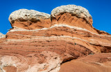 White capped rocks, White Pocket, Vermilion Cliffs National Monument, AZ
