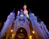 Castle looking up, night
