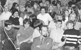 Connie Wilson and Denise Arn on left, Rob Clark Jane Keegan middle back SCS Auditorium 4
