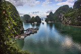 Boat docks Ha Long Bay