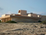 Space-Age building at Cala en Baster