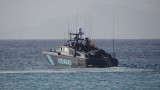 Customs launch checking closely every yacht anchored off Es Cavall d’en Borras beach
