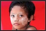 Young Girl with Thanaka. Rangoon.