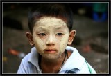 The Little Boy with Thanaka. Rangoon.
