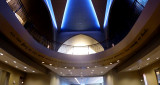 Library entrance at the College of New Rochelle