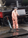 Pointsman on duty at Minehead.