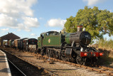4131 Prairie tank on shunting duties at Dunster.