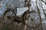 Airborne bicycle.