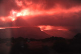 Crazy window tinting makes for an intense red filter