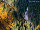 Blanca Lake falls Columbia Peak Cascade Mountains Washington