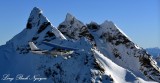 Matt and Joshua in Cessna, Three Fingers,Cascade Mountains, Washington