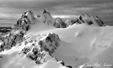 Overcoat Peak, Chimney Rock, Lemah Mountain, Mount Rainier, Cascade Mountains, Washington