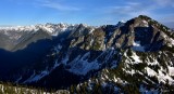 Mt Snoqualmie, Lemah Mt, Chimney Peak, Overcoat Peak, Middle Fork Snoq River, Burntboot Creek