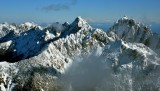 Mount Constance with Mt Baker and Mt Shuksan in background Over Olympic Mountains 126