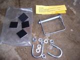 U bolt hardware and hitch pin and 3M dual locks for reflector