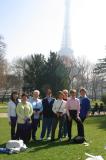 Our first glimps of the Eiffel Tower