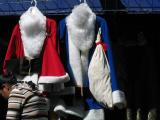 blue santa suit