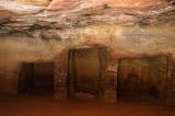 Most of the carved buildings in Petra have simple interiors