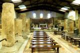 The church is basically ruins protected by a modern roof