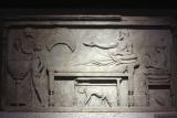 Funerary stele with banquet first style 450-480 BC