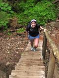 Up the stairs