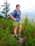 Summit 4 (East Tiger) - Deb on the rock