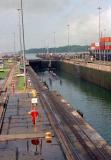 Submarine ready to enter Lake Gatun