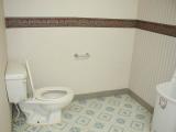 back bathroom, turn left again
