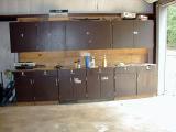 look at all the WONDERFUL cabinets in the garage!!!