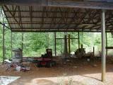 under shop / barn structure - viewed from Noni's Cabin (left side)