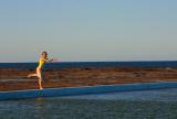 Girl at pool in Narrabeen