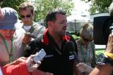 Stoddy only seconds after being handed down the decision from FIA that he couldn't run.