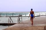 Swimmer at Avalon rockpool