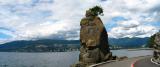 The walking/cycling track around Stanley Park