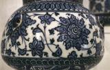 Mosque lamp in blue-white detail