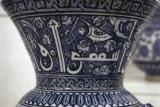 Mosque lamp in blue-white detail