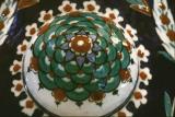 Mosque lamp in polychrome detail