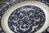 Plate in blue and white