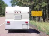 we stopped to take this photo of the Tag-A-Long trailer on the way home