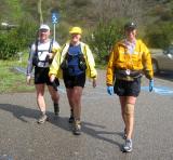 Pat, Karen & Barb finish