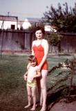 Betty and Steve at Bob and Gladys'; Inglewood, Calif., 1952