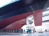 Rudder and propeller back in place