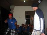 dance after the meal (I was sick here and had to go back to my room, so missed most of it), Andy the group leader dancing